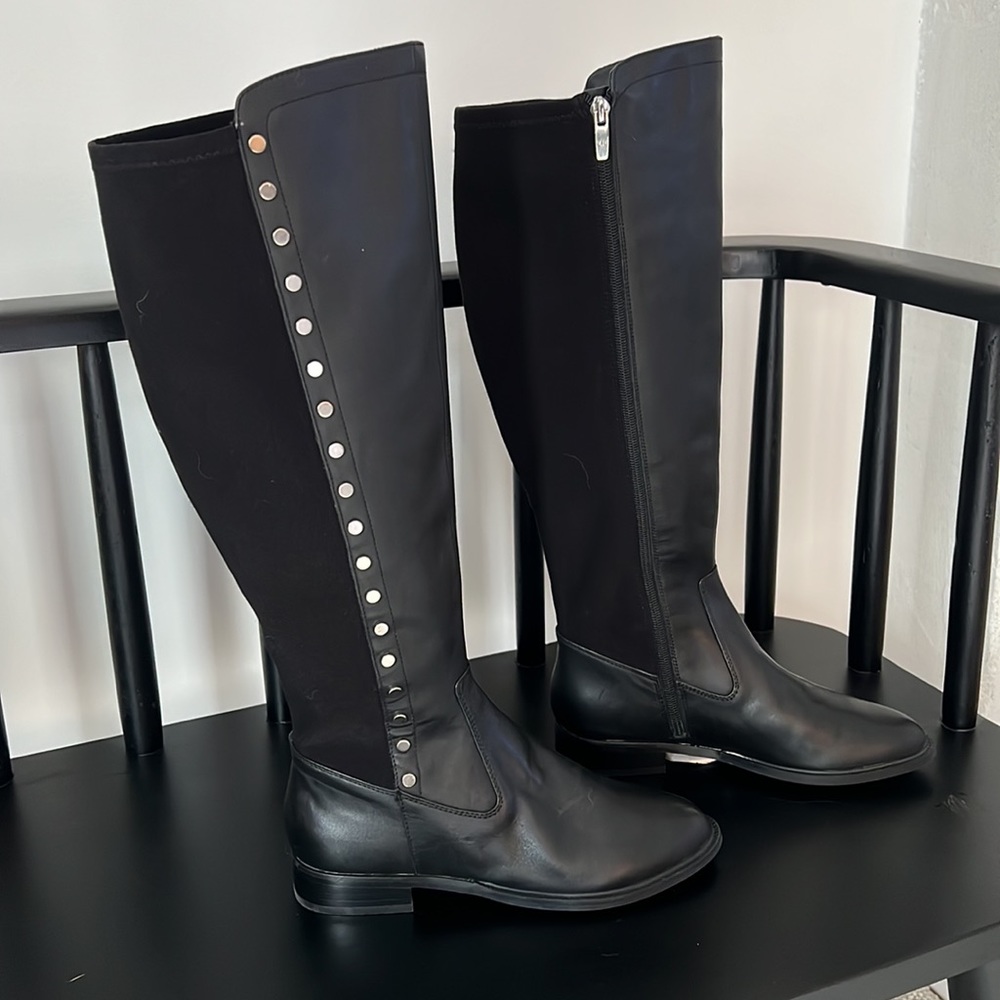 NWOT Marc Fisher Leather Medium Calf Tall Shaft Boots - Panya